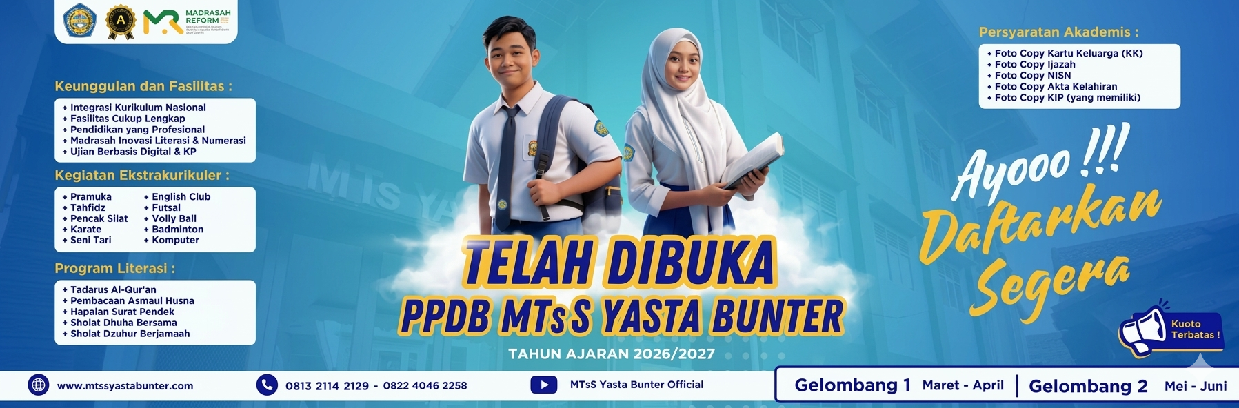 PENERIMAAN SISWA BARU TAHUN PELAJARAN 2026-2027